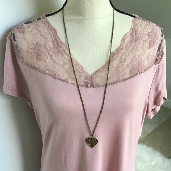 📿⚱️Antique Bronze Long Floral Heart Necklace - Picture 3 of 3